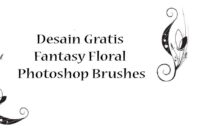 Desain Fantasy Floral Photoshop Brushes